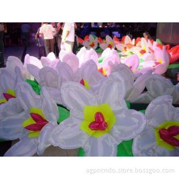 Fashion Lotus Flower Inflatable Lighting For Floating Artif